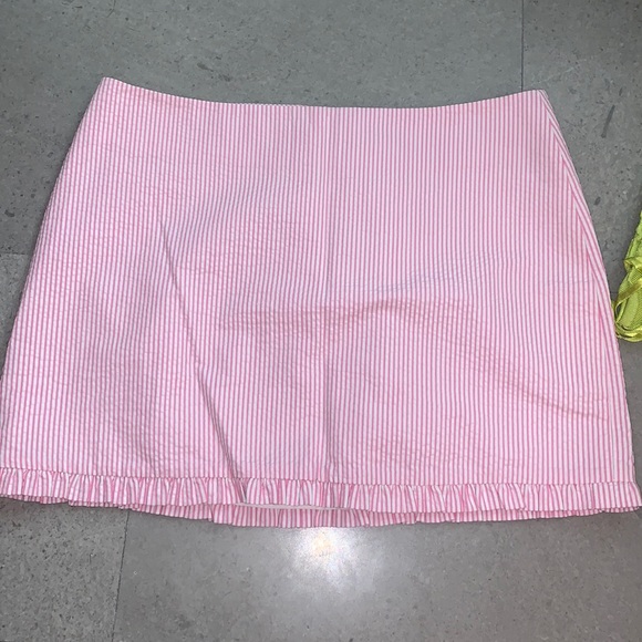 Lilly Pulitzer pinstripe pink skirt